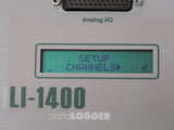 Li-cor LI-1400 10 Channel Light Sensor Data Logger Analog I/O Biosciences Field Unit