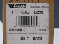 WATTS 1" Bronze Automatic T&P Temp/Pressure Reseating Relief Valve 1 40XL7-150210