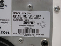 Branson SFX550 Sonifier 550W Ultrasonic Cell Disruptor Homogenizer w/ 102-C Converter 120V