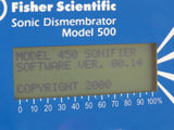 Fisher Scientific Sonic Dismembrator Model 500 w/ 102-C Converter 120V