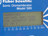 Fisher Scientific Sonic Dismembrator Model 500 w/ 102-C Converter 120V