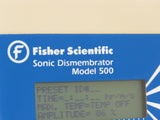 Fisher Scientific Sonic Dismembrator Model 500 w/ 102-C Converter 120V