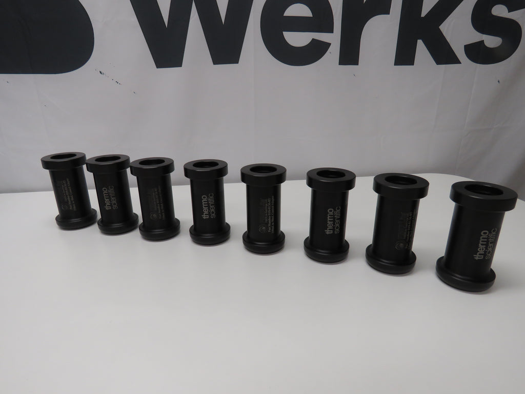 Set Of 8 Thermo 250mL To 50mL Conical Adapters Fiberlite Rotors P N 0 set-of-8-thermo-250ml-to-50ml-conical-adapters-fiberlite-rotors-p-n-0