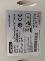 2017 Bio-Rad TC20 Automated Cell Counter with WARRANTY TC 20