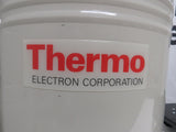 Thermo Electron Model 8031 Liquid Nitrogen Dewar Tank Lab w/ Racks and Rolling Cart