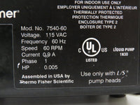 Cole Parmer MasterFlex L/S Peristaltic Pump Drive 7540-60 Fixed Speed 60 rpm