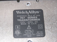 Welch Allyn 767 Wall Transformer with Otoscope & Ophthalmoscope Excellent Shape
