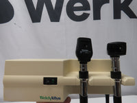 Welch Allyn 767 Wall Transformer with Otoscope & Ophthalmoscope - Excellent Shape
