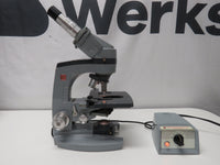 VINTAGE Series 10-118 American Optical AO Stereo microscope w/ Objectives Lamp