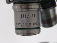 VINTAGE Series 10-118 American Optical AO Stereo microscope w/ Objectives No transformer
