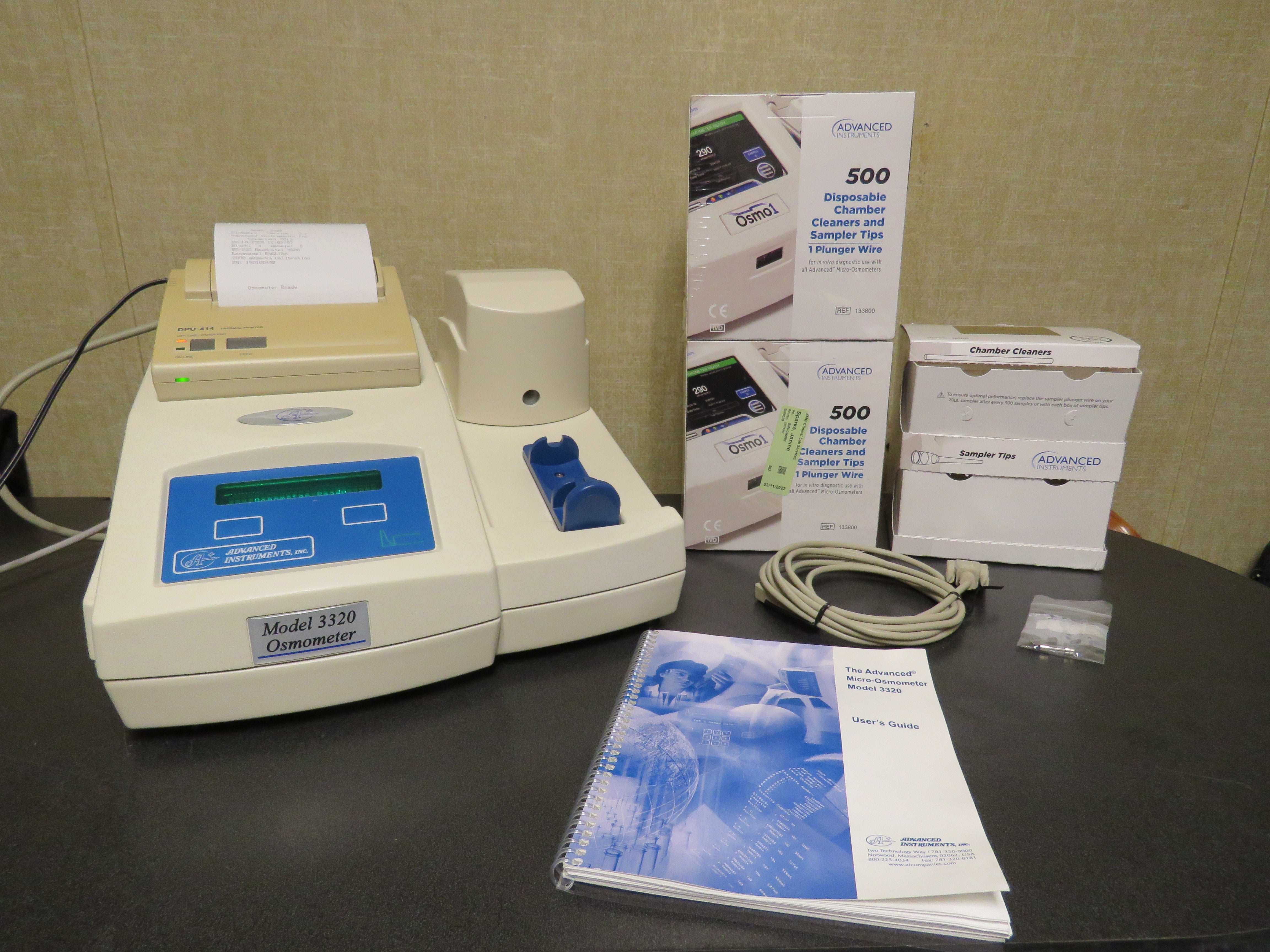 Advanced Instruments Model 3320 Advanced Instruments 3320 Osmometer w/ PRINTER & Chamber Tips - Except ...