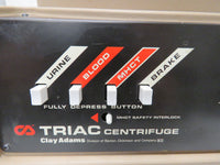 Clay Adams Triac Centrifuge Blood separation, micro-hematocrits, urine sediment