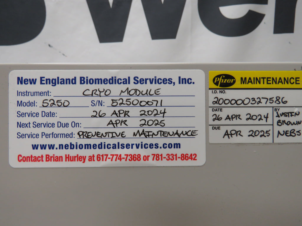 2024 PM - Sakura Tissue-Tek TEC Plus Cryo Console 5250 - Excellent ...