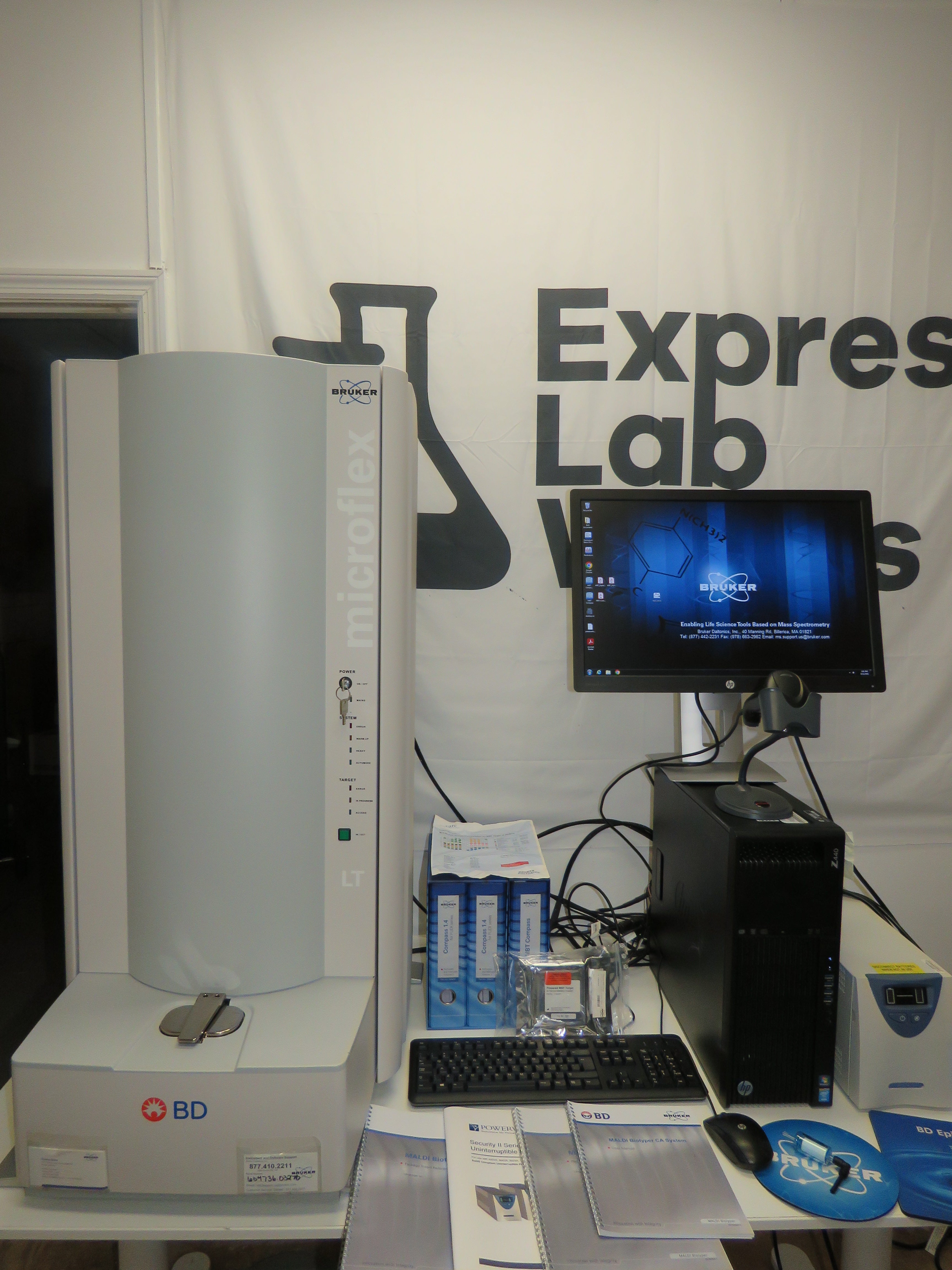 2017 BD BRUKER MICROFLEX LT/SH MASS SPECTROMETER w/ Computer & Accesso ...