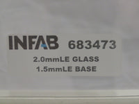 INFAB Mid Tall X-Ray Protection Physician Mobile Barrier 2.0mm Lead Glass 683473
