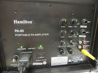Hamilton PA-85 Portable PA Amplifier DVD Karaoke system w/ 18 Karaoke DVDs & Mic - VIDEO