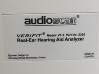 Audioscan VF-1 Verifit 1 HDMI Gen 3 Real Ear Hearing Aid Analyzer 2022 Software