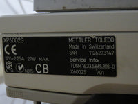 #1 Mettler Toledo XP6002S Analytical Balance Scale Weight Verified 6100g d=0.01g