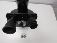 Vintage Ernst Leitz Wetzlar Binocular Head Microscope w/ 100x 40x 10x Objectives
