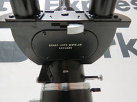 Vintage Ernst Leitz Wetzlar Binocular Head Microscope w/ 100x 40x 10x Objectives