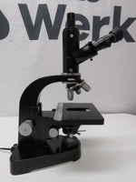 Vintage Ernst Leitz Wetzlar Binocular Head Microscope w/ 100x 40x 10x Objectives