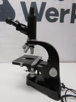 Vintage Ernst Leitz Wetzlar Binocular Head Microscope w/ 100x 40x 10x Objectives