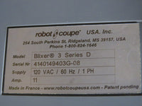 Robot Coupe BLIXER 3 Series D 3.5 QUART High Speed Food Processor - VIDEO!