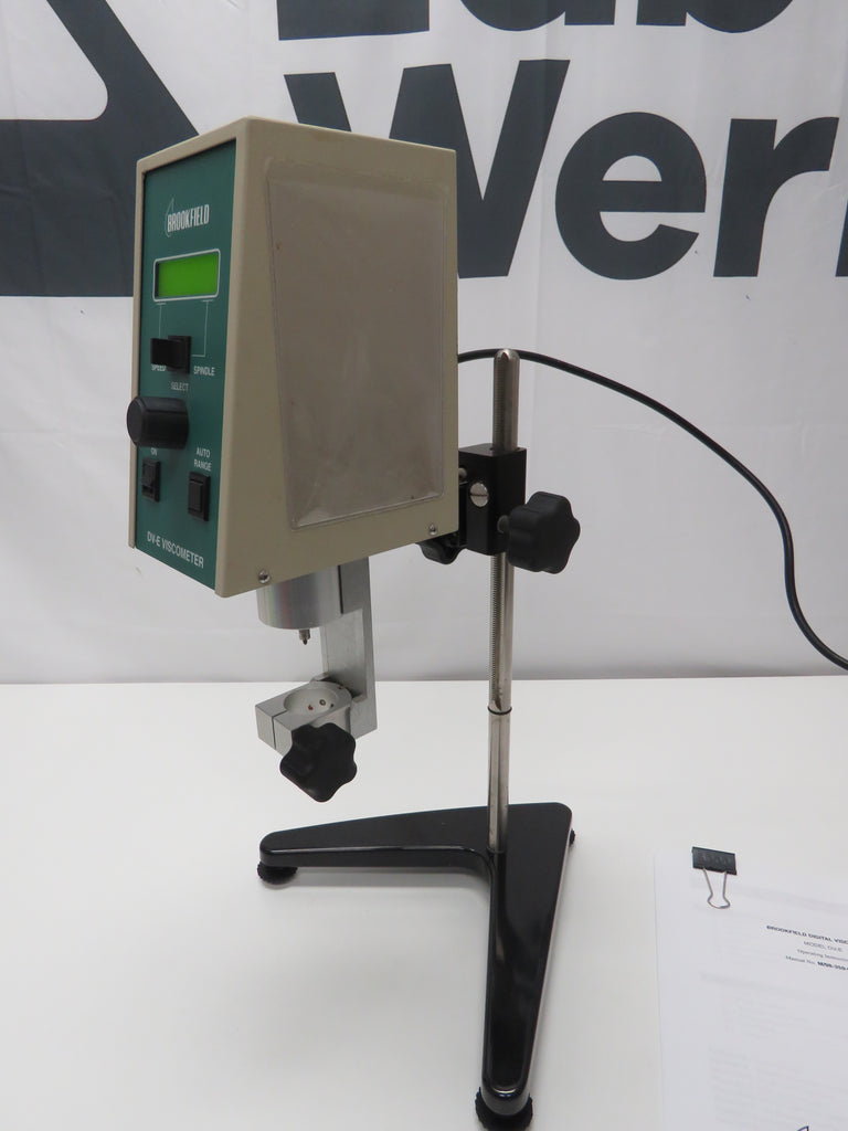 Brookfield LVDVE115 Low-range viscometer, 115 VAC with Laboratory Stan ...