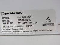 Shimadzu UV-1800 Double Beam UV/Visible Scanning Spectrophotometer - Exceptional