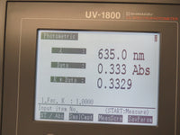 Shimadzu UV-1800 Double Beam UV/Visible Scanning Spectrophotometer - Exceptional