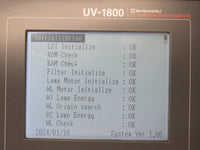 Shimadzu UV-1800 Double Beam UV/Visible Scanning Spectrophotometer - Tested