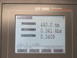 Shimadzu UV-1800 Double Beam UV/Visible Scanning Spectrophotometer - Tested