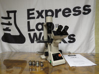 Olympus Microscope CK2 Inverted PC Microscope w/ 4 Objectives