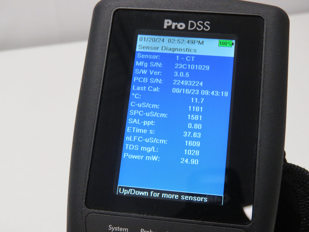 Dss Pro Sample Screen YSI Pro DSS Multiparameter Water Quality 4 Port Digital Sampling Syste ...