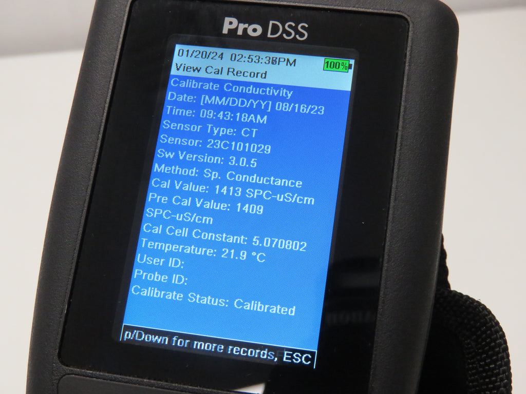 Dss Pro Sample Screen YSI Pro DSS Multiparameter Water Quality 4 Port Digital Sampling Syste ...