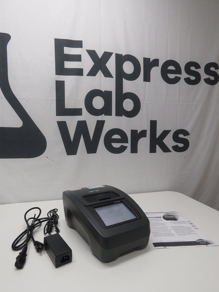 2014 Hach DR 2800 Portable Spectrophotometer with Power Supply ...