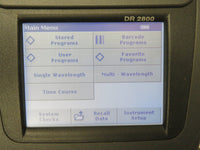 2014 Hach DR 2800 Portable Spectrophotometer with Power Supply