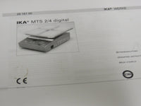 IKA MTS 2/4 D S1 Microplate Orbital Shaker mixer with Manual - Video!