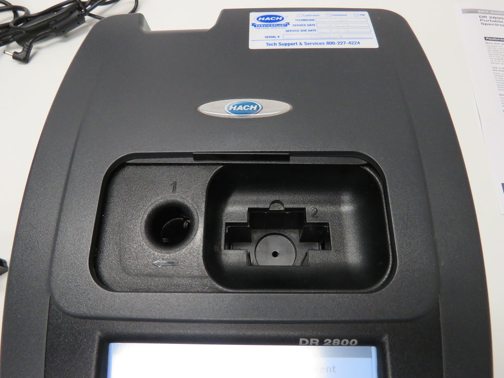 2014 Hach DR 2800 Portable Spectrophotometer with Power Supply ...