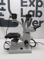 AmScope IN200 Series Inverted Biological Trinocular Compound Microscope 50W Halogen 10MP USB 3.0 C-mount Camera