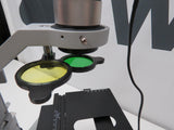 AmScope IN200 Series Inverted Biological Trinocular Compound Microscope 50W Halogen 10MP USB 3.0 C-mount Camera