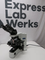 Olympus BX41TF Microscope U-TBI-CLI Tilting Binocular Head, 3 objectives