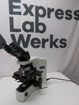 Olympus BX41TF Microscope U-TBI-CLI Tilting Binocular Head, 3 objectives