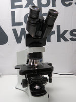 Olympus BX41TF Microscope U-TBI-CLI Tilting Binocular Head, 3 objectives