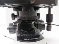 Olympus BX41TF Microscope U-TBI-CLI Tilting Binocular Head, 3 objectives