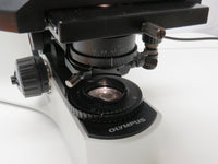 Olympus BX41TF Microscope U-TBI-CLI Tilting Binocular Head, 3 objectives