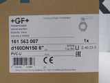 +GF+ Georg Fischer Butterfly Valve 161 563 007 d160DN150 6" Typ 563 PN10 EPDM PVC-U - NEW!