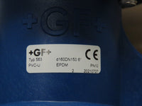 +GF+ Georg Fischer Butterfly Valve 161 563 007 d160DN150 6" Typ 563 PN10 EPDM PVC-U - NEW!