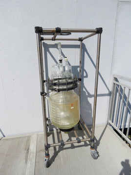 ACE Glass 50L Domed Head Jacketed Reactor Laboratory Bioreactor