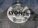 LYON ELECTRIC RX2TT MANUAL TURN Forced Air Chicken Fowl Egg Incubator 910-063 X